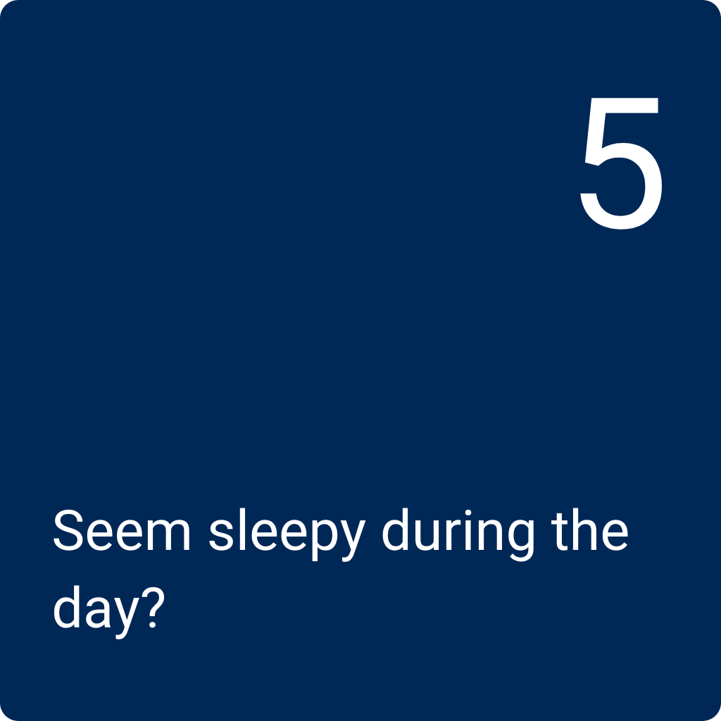 Q5: Seem sleep during the day?